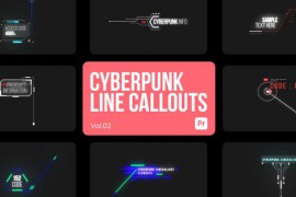 Cyberpunk Line Callouts 02 for Premiere Pro 45211153