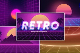 Retro Abstract Background Loop 46484672