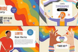 LGBTQ Typography Slides for DaVinci Resolve 51084478
