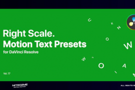Right Scale Motion Text Presets Vol. 17 for DaVinci Resolve 47490880