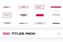 Red Titles for Davinci Resolve 31552567
