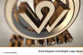 Gold Elegant And Bright Logo Reveal 36339673