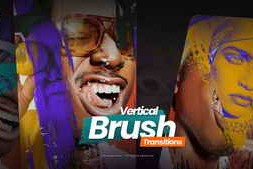 Free Download:Vertical Brush Transitions 60839425