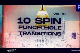 Punch Hole Spin Transitions Vol. 01 for Premiere Pro 45078379