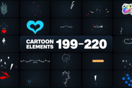 Cartoon Elements for FCPX 50381597