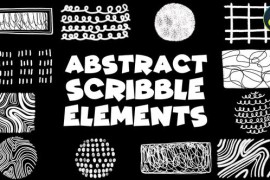 Brush Abstract Scribble Elements | DaVinci Resolve 48120296