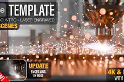 Free Download:Laser Engraved Logo Reveal - AE Template 53607531