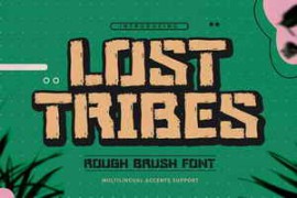 LOST TRIBES – Rough Brush Font
