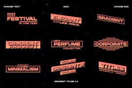 Gradient Titles | Premiere Pro (MOGRT) 49745286