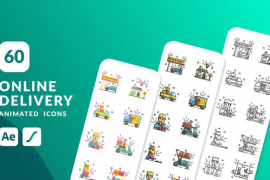Online Delivery Animated Icons | After Effects 48658627