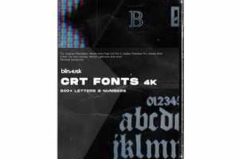 Blindusk – CRT Fonts 4K