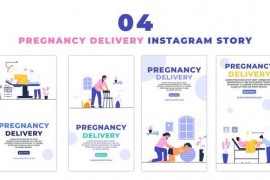 Pregnancy Days and Delivery Premium Vector Instagram Story 47440964