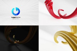 Creative 3D Lines Logo Reveals 43936869