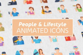 People and Lifestyle Animated Icons - Mogrt 42613456