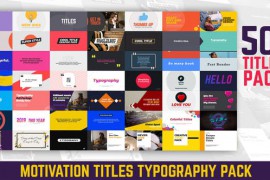 Motivation Titles Typography Pack 23768979