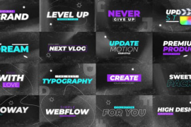 Abstract Text Titles \ FCPX 45993382