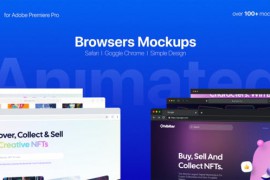 Animated Web Browsers Mockups l MOGRT for Premiere Pro 44636800