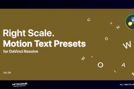 Right Scale Motion Text Presets Vol. 04 for DaVinci Resolve 46705624