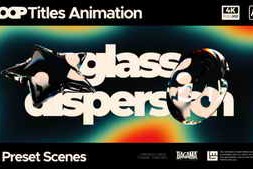 Free Download:Looped Title Glass Dispersion Scenes 