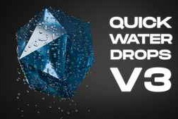 Free Download:Quick Water Drops v3 for Blender