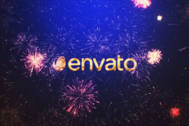 New Year Fireworks Logo Mogrt 49787756