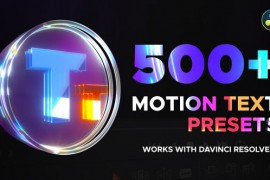 Text Presets for DaVinci Resolve 32562489