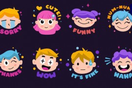 Face Expressions Emoji stickers [Premiere Pro] 46106989