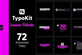 Typo Kit Lower Thirds Titles for After Effects 44526085