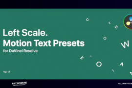 Left Scale Motion Text Presets Vol. 17 for DaVinci Resolve 47490853