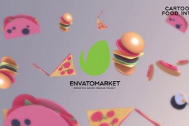 Cartoon Food Intro 50277291
