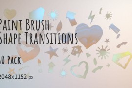 60 Paint Brush Shape Transitions 2K 25117212
