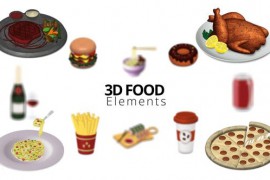 3D Food Elements 51514141