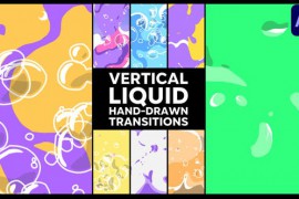 Vertical Liquid Hand Drawn Transitions | After Effects 51665616