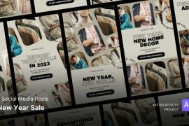 Social Media Reels - New Year Sale After Effects Template 49509974