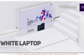 White Laptop Website Promote 45821831