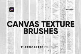 Free Download:10 Canvas Texture Brushes Procreate