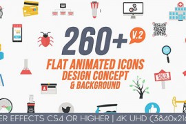 Flat animated icons / backgrounds / design concepts 17807841