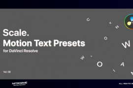 Scale Motion Text Presets Vol. 08 for DaVinci Resolve 47045836