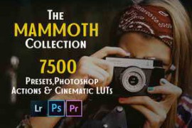 The Mammoth Collection 7500 Presets Photoshop Actions and Cinematic LUTs