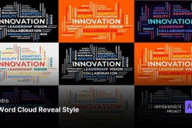 Intro/Opening Video - Word Cloud Reveal Style After Effects Template 50877683