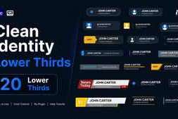Free Download:Clean Identity Lower Thirds 64021536