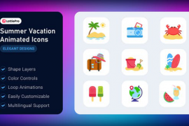 Summer Vacation Animated Icons 52705707
