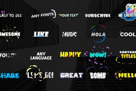 Cartoon Titles | FCPX 33052701