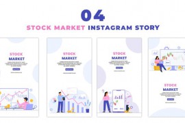 Stock Market 2d Character Instagram Story 47395562