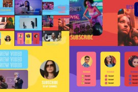 Youtube Subscribe And Endscreen Slides | Premiere Pro MOGRT 43783110