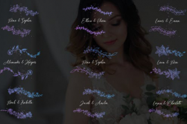 Wedding Titles - Curved Frames 51218808