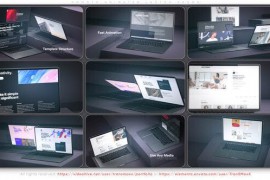 Smooth Animated Laptop Promo 51365265