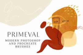 CreativeMarket – PRIMEVAL Photoshop Procreate Brushes 4242193