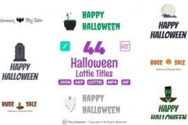 Halloween Sale&Title Lottie Collection 48420160