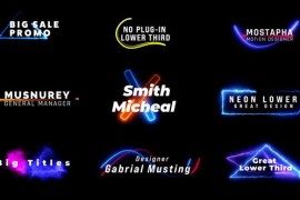 Neon Lower Thirds 42686967